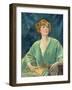 Portrait of Mrs Gribble-Augustus Edwin John-Framed Giclee Print