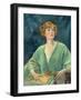 Portrait of Mrs Gribble-Augustus Edwin John-Framed Giclee Print