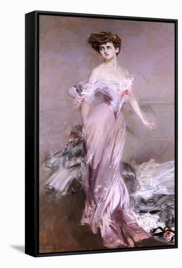 Portrait of Mrs. Howard-Johnston, 1906-Giovanni Boldini-Framed Stretched Canvas