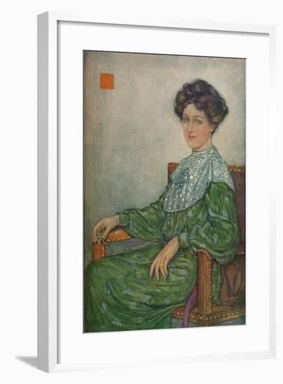 Portrait of Mrs. J. Maltwood, c1892-1906, (1906-7)-Nicolaas Wilhelm Jungmann-Framed Giclee Print