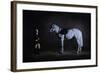 Portrait of Mrs Jane Strawson and Her Grey Hunter Micky McCourthy, 2007-James Gillick-Framed Giclee Print