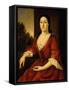 Portrait of Mrs John Greenleaf, Nee Priscilla Brown (B.1725) C.1748 (Oil on Canvas)-John Greenwood-Framed Stretched Canvas