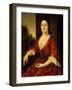 Portrait of Mrs John Greenleaf, Nee Priscilla Brown (B.1725) C.1748 (Oil on Canvas)-John Greenwood-Framed Giclee Print