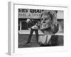 Portrait of Mrs. John Kennedy Made by Ken Kaiser with a Chain Saw-Grey Villet-Framed Photographic Print