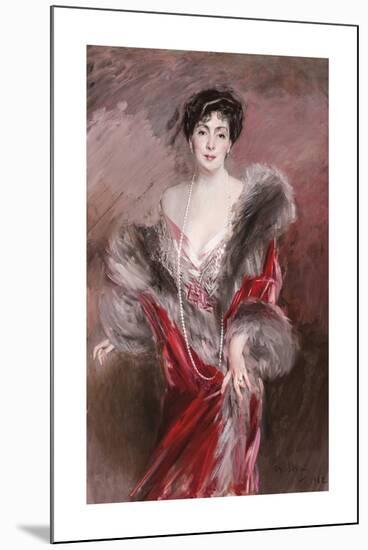 Portrait of Mrs Josefina A. De Errazuriz-Giovanni Boldini-Mounted Premium Giclee Print