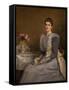 Portrait of Mrs. Joseph Chamberlain (1864-1957), 1891 (Oil on Canvas)-John Everett Millais-Framed Stretched Canvas