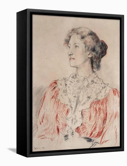 Portrait of Mrs. Limond, 1899-Augustus Edwin John-Framed Stretched Canvas