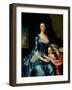 Portrait of Mrs. Matthew Tilghman and Her Daughter, Anna Maria, C.1757 (Oil on Linen)-John Hesselius-Framed Giclee Print