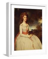 Portrait of Mrs. Moody Second Wife of Samuel Moody-George Romney-Framed Giclee Print