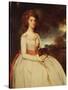 Portrait of Mrs. Moody Second Wife of Samuel Moody-George Romney-Stretched Canvas