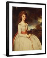 Portrait of Mrs. Moody Second Wife of Samuel Moody-George Romney-Framed Giclee Print