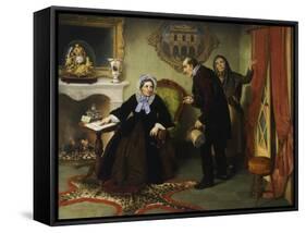 Portrait of Mrs Nava Contarini-Angelo Inganni-Framed Stretched Canvas