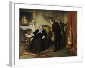 Portrait of Mrs Nava Contarini-Angelo Inganni-Framed Giclee Print