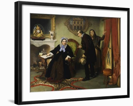 Portrait of Mrs Nava Contarini-Angelo Inganni-Framed Giclee Print