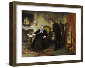 Portrait of Mrs Nava Contarini-Angelo Inganni-Framed Giclee Print