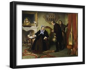 Portrait of Mrs Nava Contarini-Angelo Inganni-Framed Giclee Print