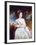 Portrait of Mrs North-George Romney-Framed Giclee Print