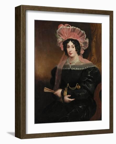 Portrait of Mrs Richard Grainger, C.1827-James Ramsay-Framed Giclee Print