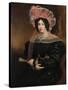 Portrait of Mrs Richard Grainger, C.1827-James Ramsay-Stretched Canvas