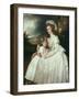 Portrait of Mrs Richard Pryce Corbet and Her Daughter, 1780-George Romney-Framed Giclee Print