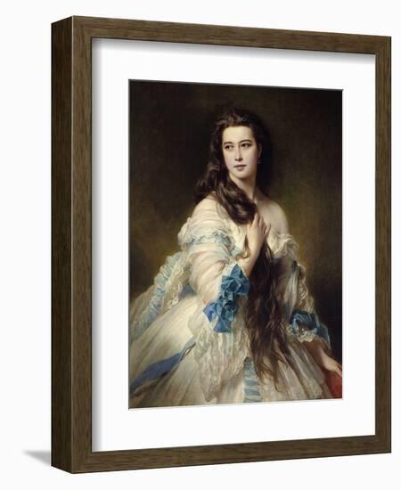 Portrait of Mrs. Rimsky Korsakov, 1864-Franz Xaver Winterhalter-Framed Art Print