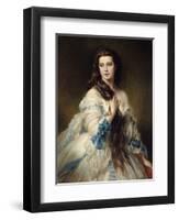 Portrait of Mrs. Rimsky Korsakov, 1864-Franz Xaver Winterhalter-Framed Art Print