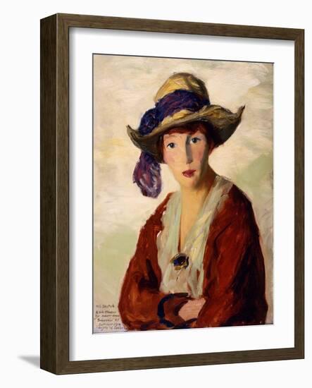 Portrait of Mrs. Robert Henri, 1914-Robert Cozad Henri-Framed Giclee Print