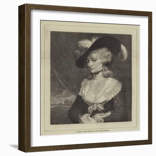 Portrait of Mrs Robinson-Sir Joshua Reynolds-Framed Giclee Print