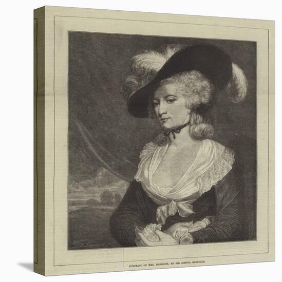 Portrait of Mrs Robinson-Sir Joshua Reynolds-Stretched Canvas