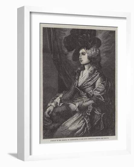 Portrait of Mrs Siddons, in the South Kensington Museum-Thomas Gainsborough-Framed Giclee Print