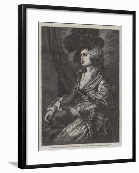 Portrait of Mrs Siddons, in the South Kensington Museum-Thomas Gainsborough-Framed Giclee Print