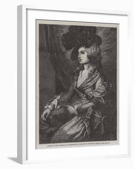 Portrait of Mrs Siddons, in the South Kensington Museum-Thomas Gainsborough-Framed Giclee Print