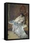 Portrait of Mrs Theresa Oneto Maglione, 1879-Domenico Morelli-Framed Stretched Canvas