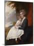 Portrait of Mrs Thomas Raikes with Her Daughter-George Romney-Mounted Giclee Print