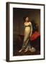 Portrait of Mrs White (Nee Watford), Full Length in a White Silk Dress, 1809-George Dawe-Framed Giclee Print