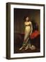 Portrait of Mrs White (Nee Watford), Full Length in a White Silk Dress, 1809-George Dawe-Framed Giclee Print