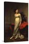 Portrait of Mrs White (Nee Watford), Full Length in a White Silk Dress, 1809-George Dawe-Stretched Canvas