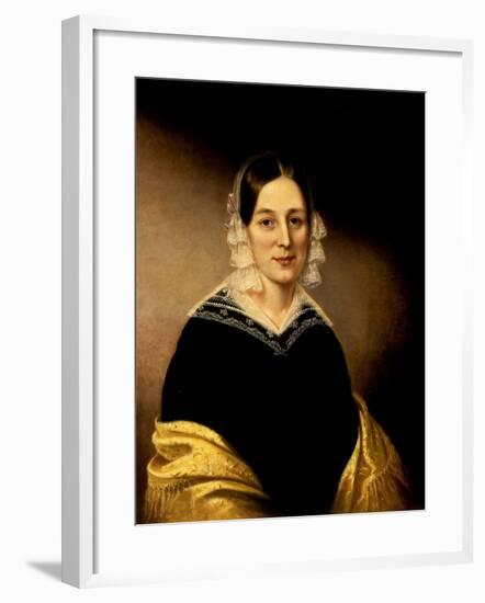 Portrait of Mrs. William Crane, C.1840-Sarah Miriam Peale-Framed Giclee Print