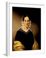 Portrait of Mrs. William Crane, C.1840-Sarah Miriam Peale-Framed Giclee Print