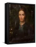 Portrait of Mrs William Glover-Andrew Carrick Gow-Framed Stretched Canvas