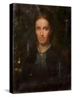 Portrait of Mrs William Glover-Andrew Carrick Gow-Stretched Canvas