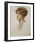 Portrait of Mrs. William J. Stillman, Nee Marie Spartali, Bust Length, 1869-Dante Gabriel Rossetti-Framed Giclee Print