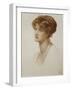 Portrait of Mrs. William J. Stillman, Nee Marie Spartali, Bust Length, 1869-Dante Gabriel Rossetti-Framed Giclee Print