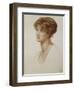 Portrait of Mrs. William J. Stillman, Nee Marie Spartali, Bust Length, 1869-Dante Gabriel Rossetti-Framed Giclee Print