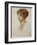 Portrait of Mrs. William J. Stillman, Nee Marie Spartali, Bust Length, 1869-Dante Gabriel Rossetti-Framed Giclee Print