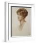 Portrait of Mrs. William J. Stillman, Nee Marie Spartali, Bust Length, 1869-Dante Gabriel Rossetti-Framed Giclee Print