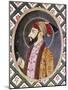 Portrait of Mughal Emperor Aurangzeb known as Alamgir I (1618-1707)-null-Mounted Giclee Print