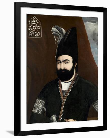 Portrait of Muhmmad Shah, King of Persia (1834-1848)-null-Framed Premium Giclee Print