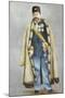 Portrait of Muzaffar Al-Din Shah Qajar-null-Mounted Giclee Print