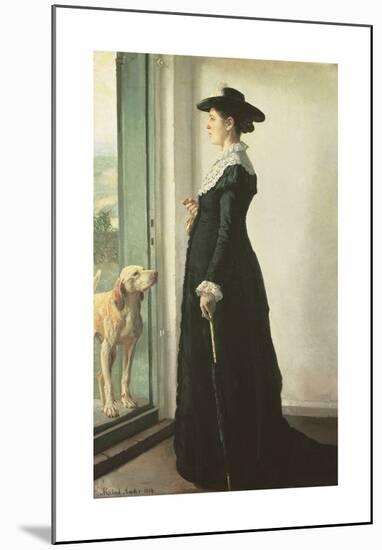 Portrait of my wife-Michael Ancher-Mounted Premium Giclee Print